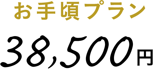 お手頃プラン 38,500円